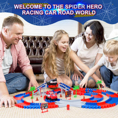 Appoft Spider Hero road signs guide imaginative monster truck battles.