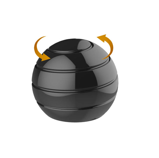 Apqdw kinetic desk toy ball 39mm black rotating smoothly for focus.