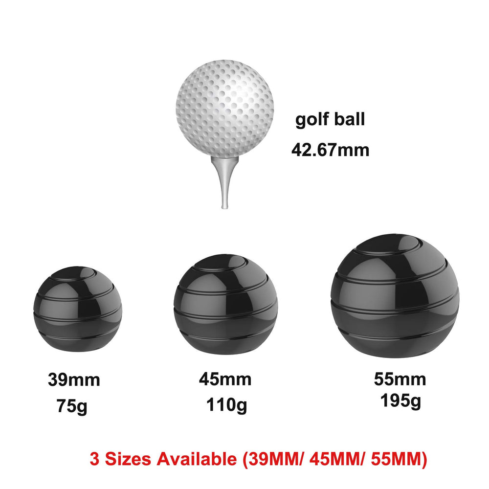 Apqdw desk toy ball on desk showcasing smooth rotation and attention aid.