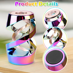Apqdw kinetic desk toy spinning action demonstrates smooth, continuous rotation for stress relief.