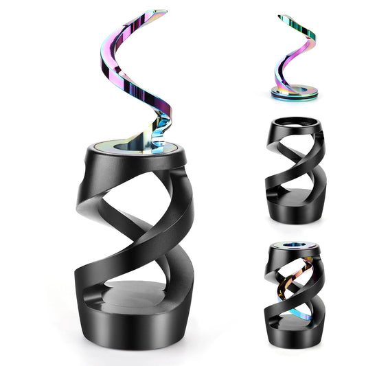 Apqdw Kinetic Spinning Desk Toy black close-up for focused work.