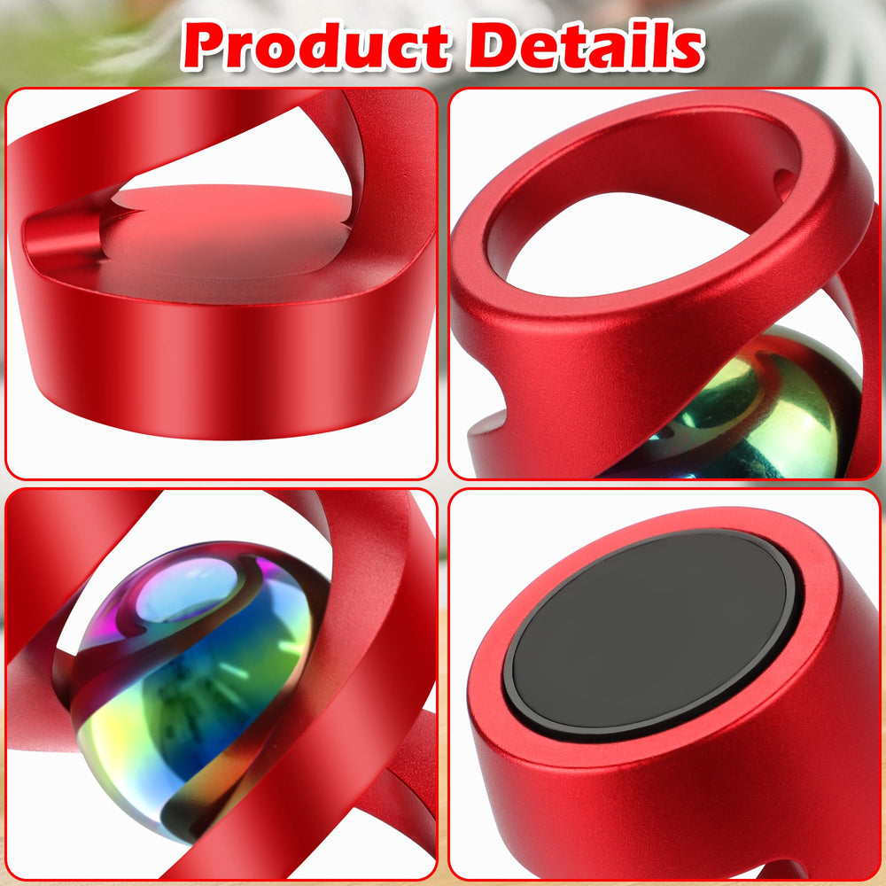 Apqdw red aluminum desk fidget spinning smoothly