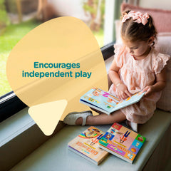 Aprende Peque Isa bright illustrations boost engagement during learning moments.