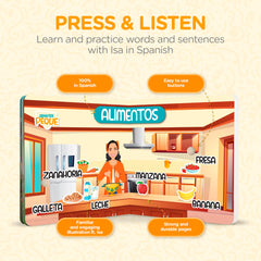 Aprende Peque Isa durable board book with rounded corners withstands curious toddlers.