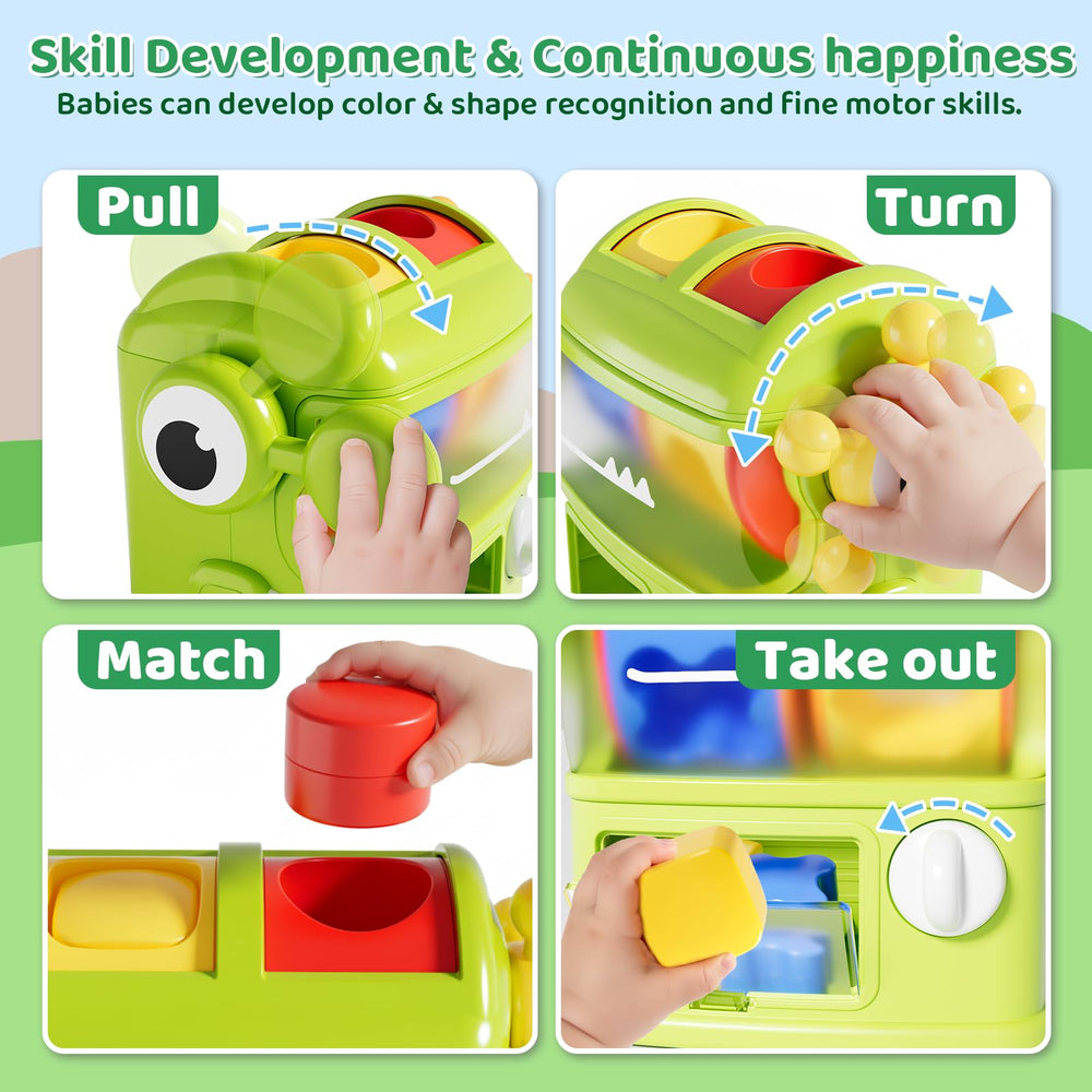 Aprilwolf shape blocks rattle softly to enrich tactile play