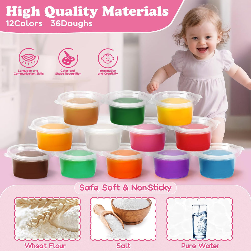 Aprilwolf colorful dough improves color recognition and creativity