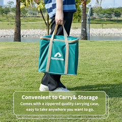 ApudArmis compact storage case keeps blocks organized.