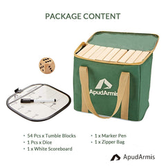 ApudArmis outdoor family game setup ideal for backyards and camps.