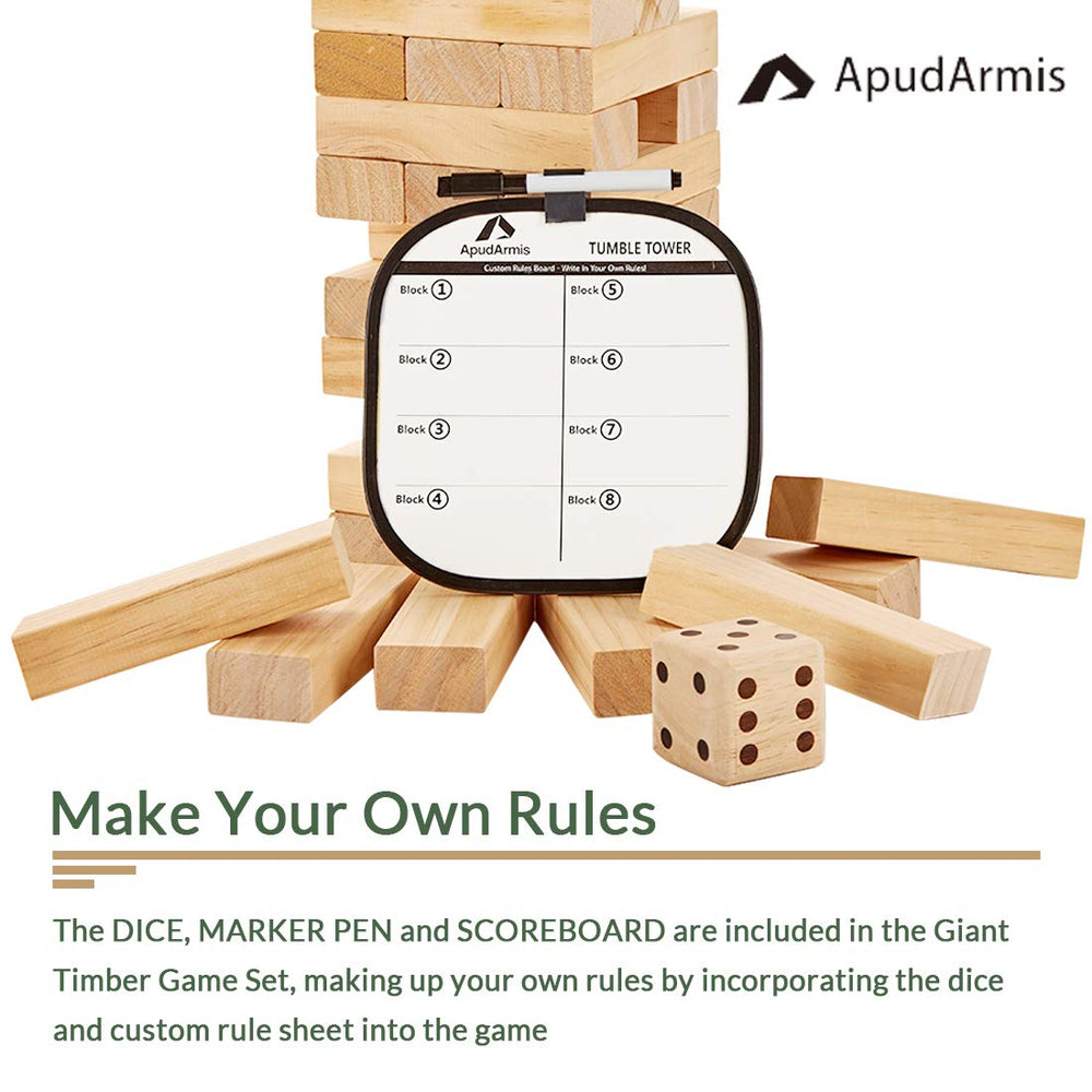 ApudArmis white scoreboard helps track scores during games.