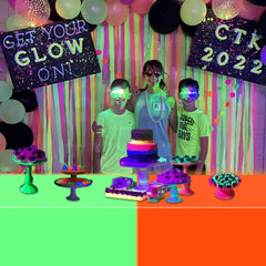 APUXXJUPA easy spread fluorescent tablecloth for quick setup