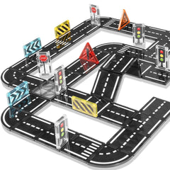 apyr aoma magnetic road tiles 48pcs in action that sparks creative road layouts