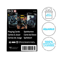 Aquarius Batman playing cards gift-ready packaging makes an easy present for fans.