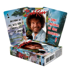 Aquarius Bob Ross Quotes card 01 with colorful artwork for game night