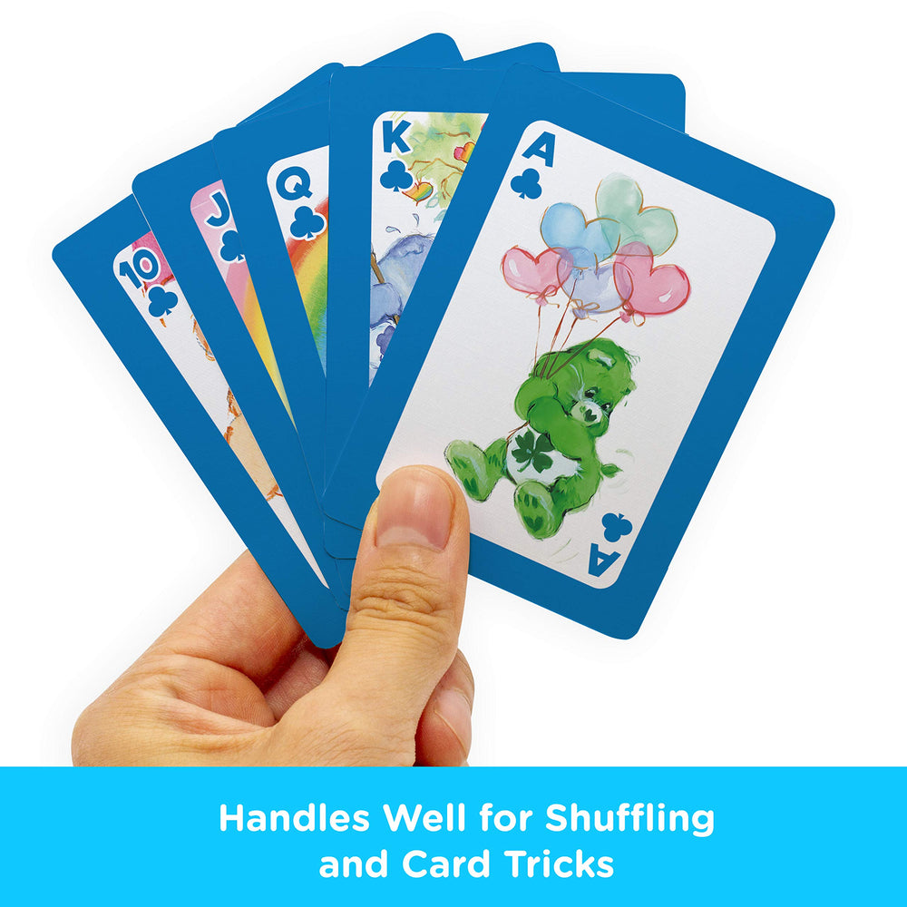 AQUARIUS Care Bears playing cards deck compact case keeps cards organized.