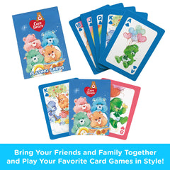 AQUARIUS Care Bears playing cards deck detailed face cards ideal for kids and adults.