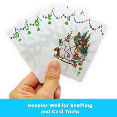 Aquarius Grinch playing cards box packaging image showcases gift-ready holiday packaging.