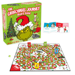 AQUIARIUS Grinchmas Journey board game cover with festive artwork for family game night