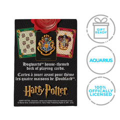 AQUARIUS Harry Potter Crests deck ready for play and display.