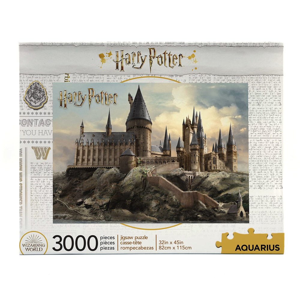 Aquarius Harry Potter puzzle: Hogwarts Castle 3000-piece for immersive family puzzle night.
