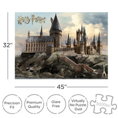 Aquarius Harry Potter puzzle: precision-cut pieces ensuring perfect fits with minimal dust.