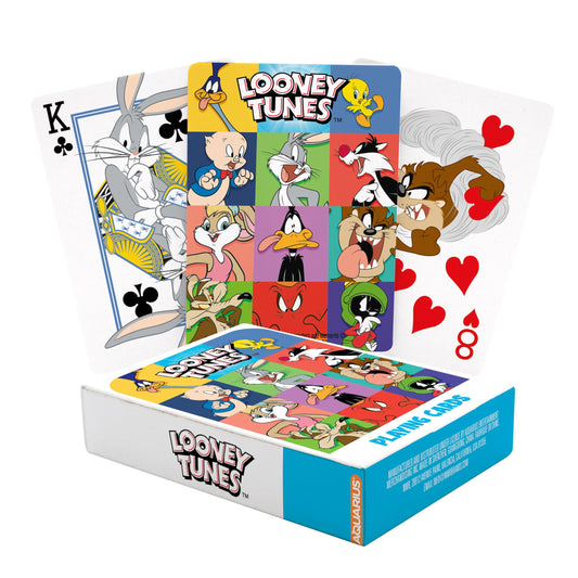 Aquarius Looney Tunes playing cards with multiple images for versatile family gameplay.