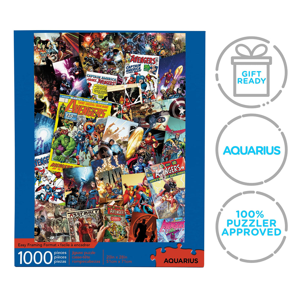 Aquarius Marvel Puzzle gift-ready packaging, perfect for birthdays and holidays