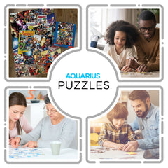 Aquarius Marvel Puzzle precision-cut pieces ensure a snug, satisfying fit