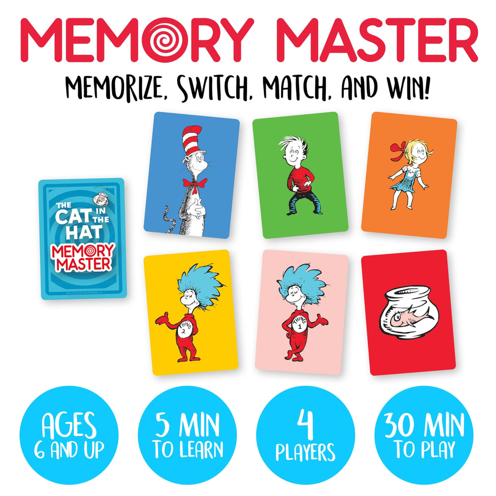 Memory Master cards spread highlights quick learning and family play.