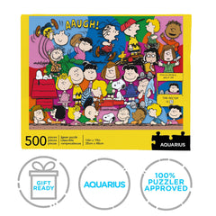 Aquarius Peanuts Gang Puzzle crisp full-color art offers engaging entertainment.