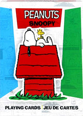 Aquarius Peanuts Snoopy playing cards panel 2, great for casual poker games and display.