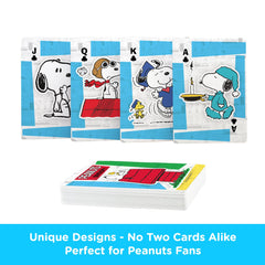Aquarius Peanuts Snoopy playing cards panel 5, officially licensed Peanuts merchandise for collectors.