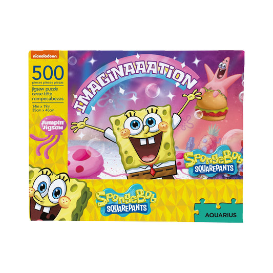 Aquarius Spongebob Squarepants imagination puzzle artwork for family puzzle night.