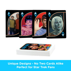 Aquarius Star Trek Original Series playing cards imagery features recognizable scenes for fans