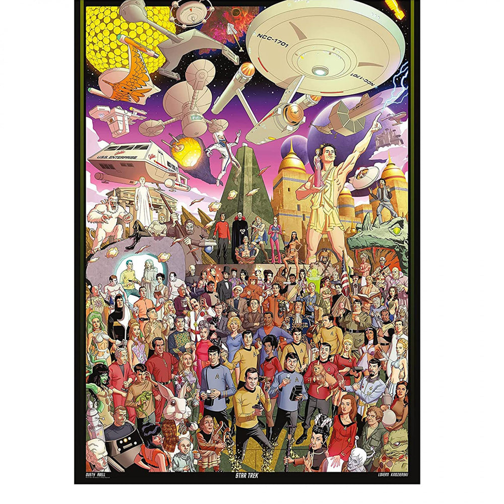 AQUARIUS Star Trek Puzzle 3000-piece image showcases a complex, engaging scene.