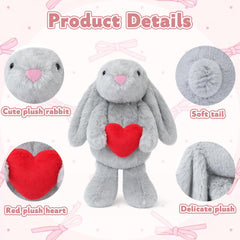 Aqushymallow Cow soft rabbit toy, ideal bedtime companion.