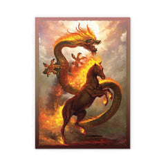 Arcane Tinmen Dragon Shield Fire Horse sleeves offer smooth shuffle and reliable card protection