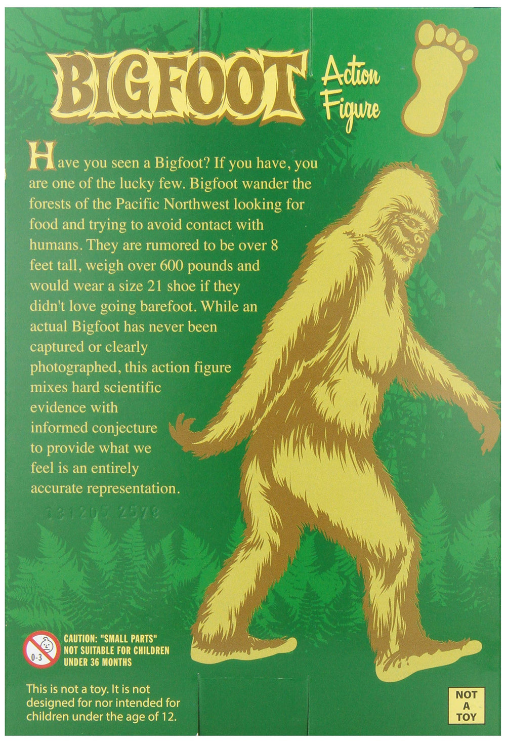 Archie Mcphee Bigfoot Brown articulated pose enables dynamic backyard play