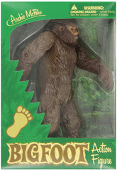 Archie Mcphee Bigfoot Brown back detail shows joints and flexibility