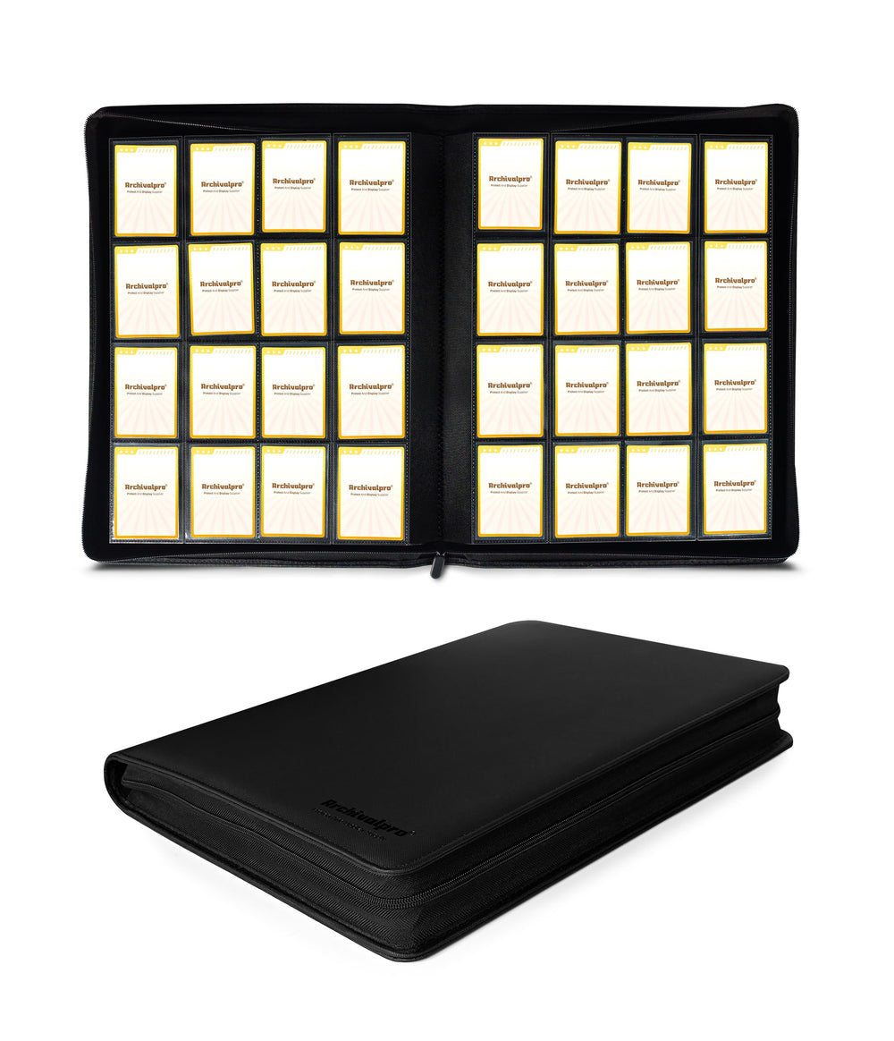 ARCHIVALPRO binder protects cards from dust and moisture while displayed