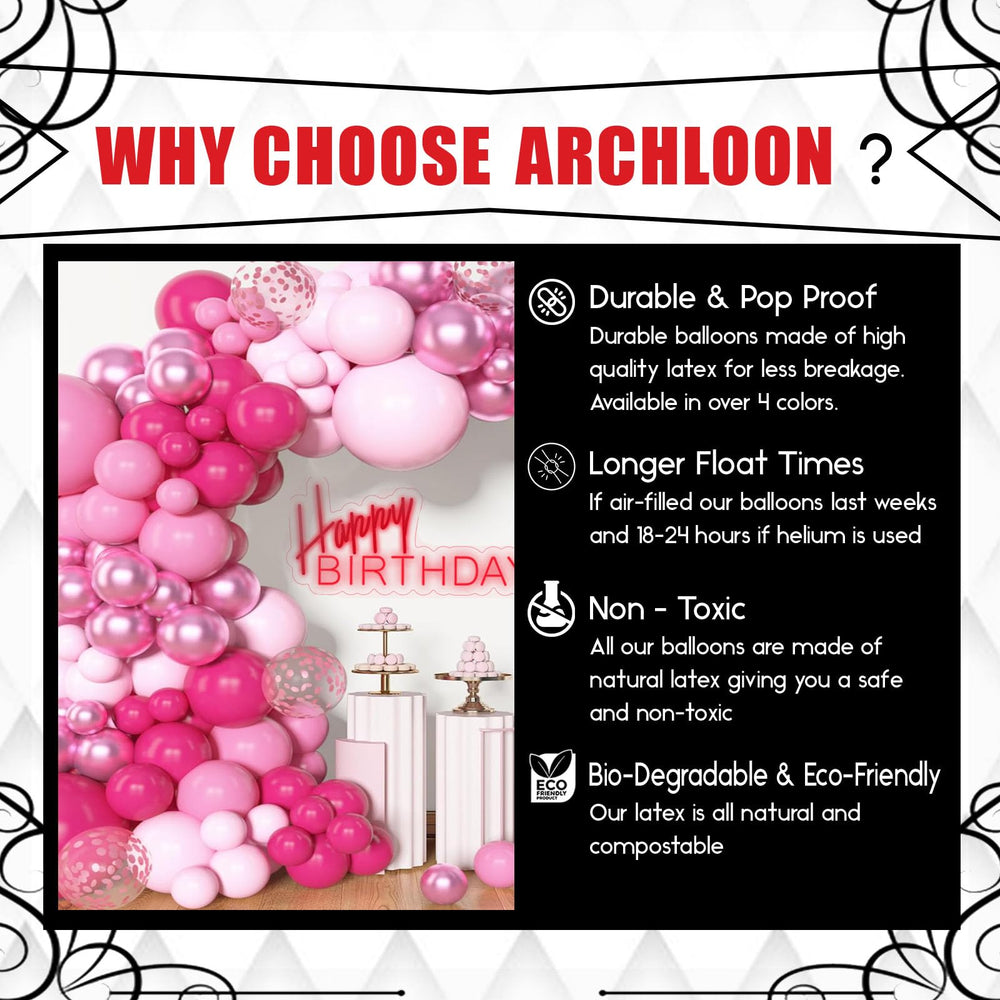 Archloon glue dots and ribbon to customize your garland with ease.