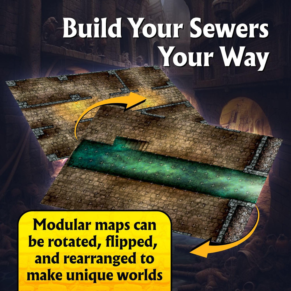 Arcknight double-sided sheets feature rich artwork across maps for immersive sessions.