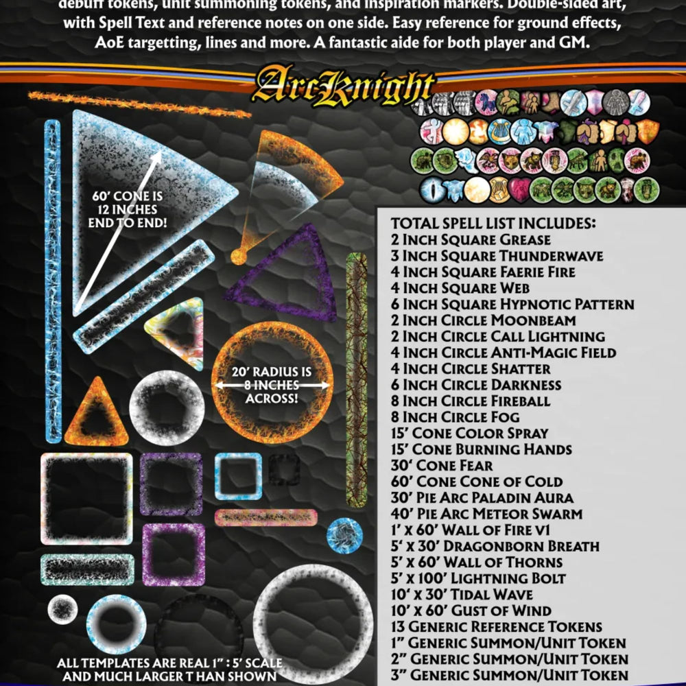 Arcknight lightning bolt overlay marker for quick spell range checks
