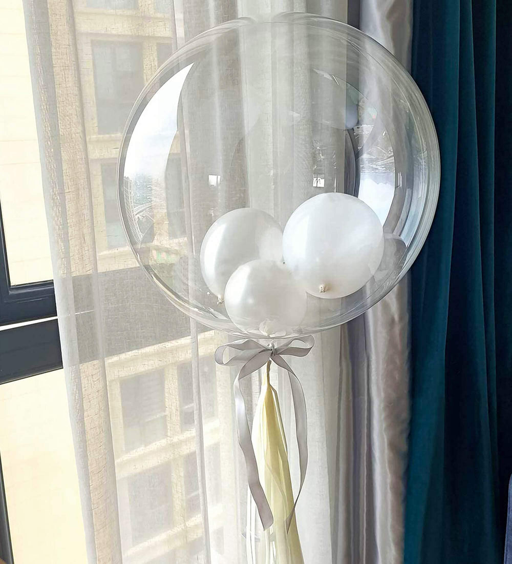 Aredpoook transparent TPU balloons showing elegant diffusion of light