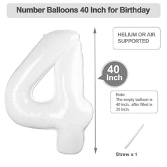 Argthjy 40-inch green foil number balloon brightens events