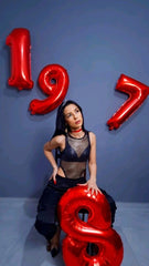 Argthjy 40-inch foil balloon decor as a standout centerpiece.