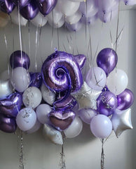 Argthjy Purple 9 foil balloon with striking color for memorable birthday décor.