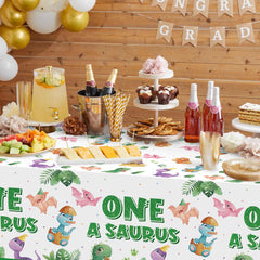 ArianQicult tablecloth doubles as wall decor for birthday moments.