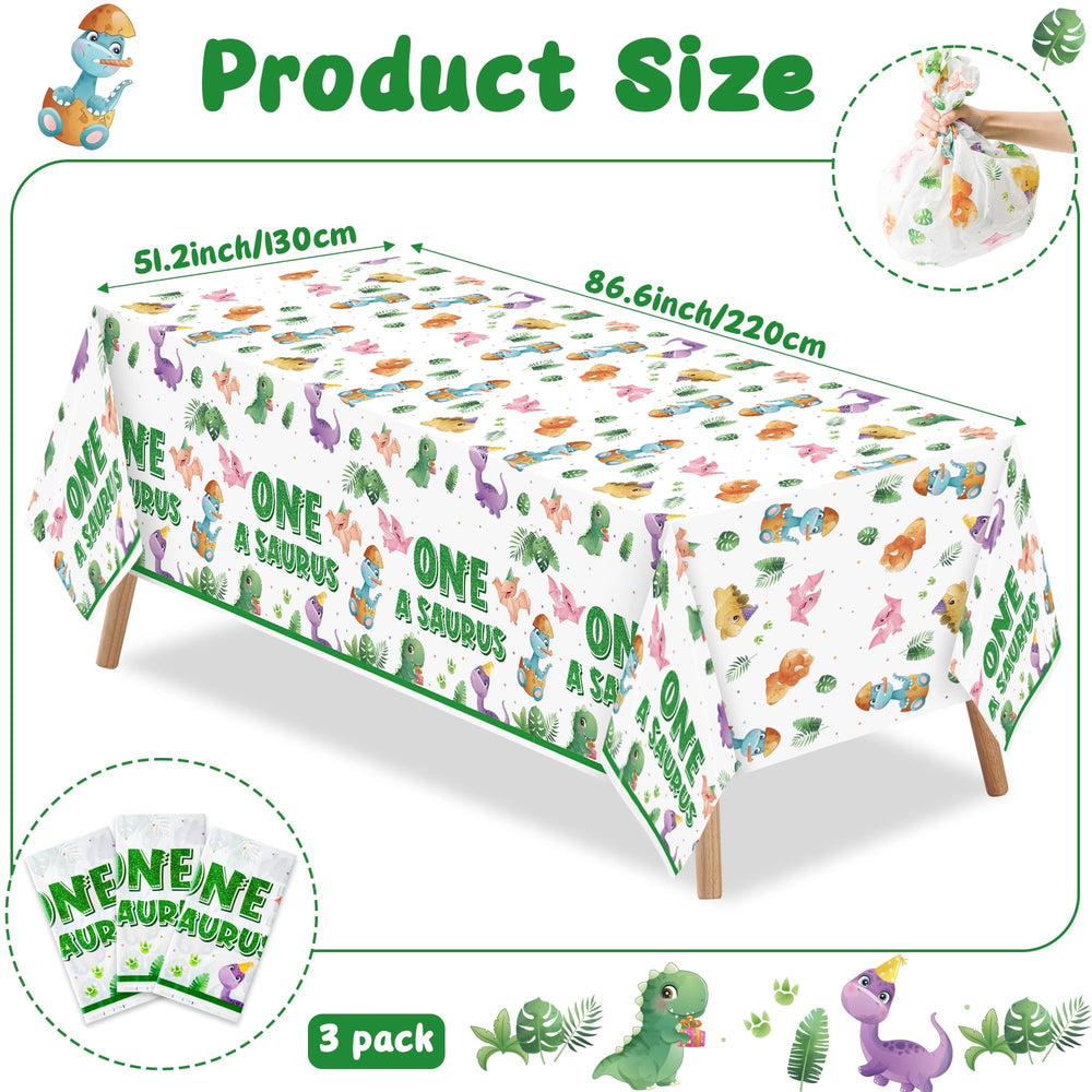 ArianQicult first birthday tablecloth provides full table coverage and quick cleanup.