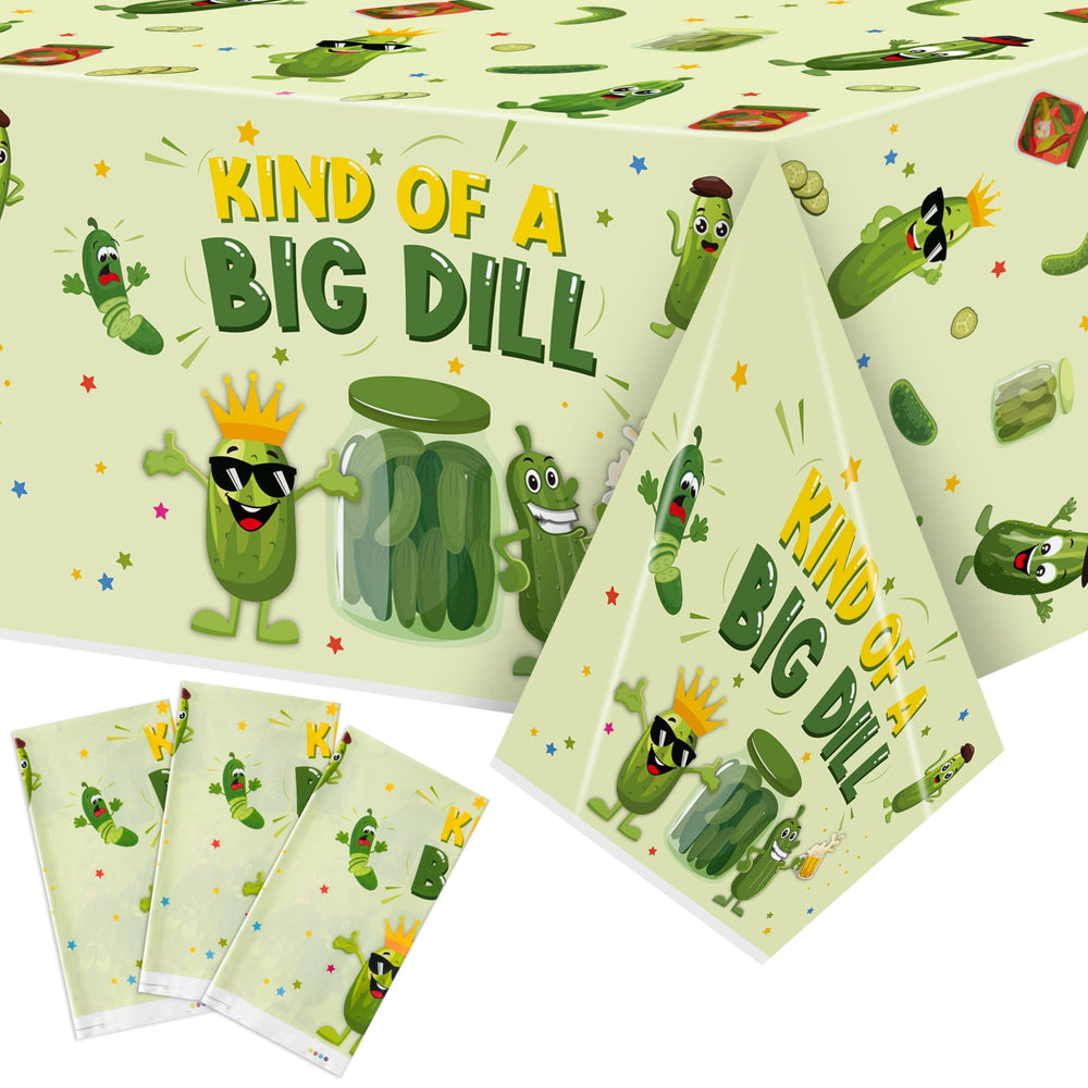 ArianQicult pickle party tablecloth with cucumber pattern for festive celebrations