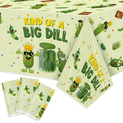 ArianQicult pickle party tablecloth with cucumber pattern for festive celebrations
